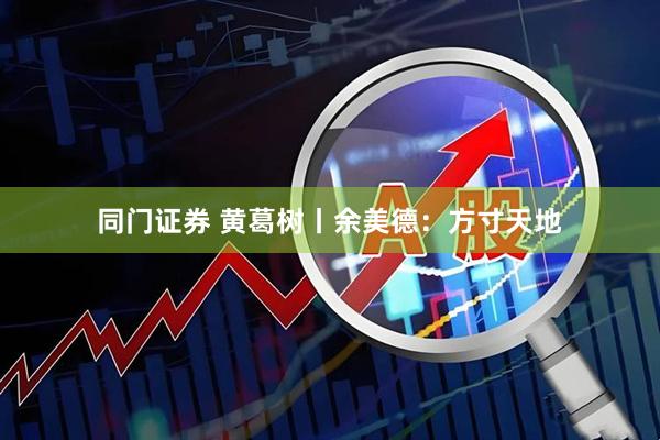 同门证券 黄葛树丨余美德：方寸天地