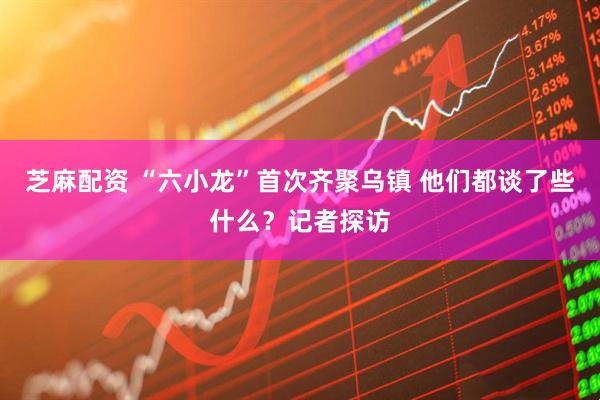 芝麻配资 “六小龙”首次齐聚乌镇 他们都谈了些什么？记者探访